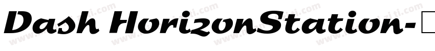 Dash HorizonStation字体转换